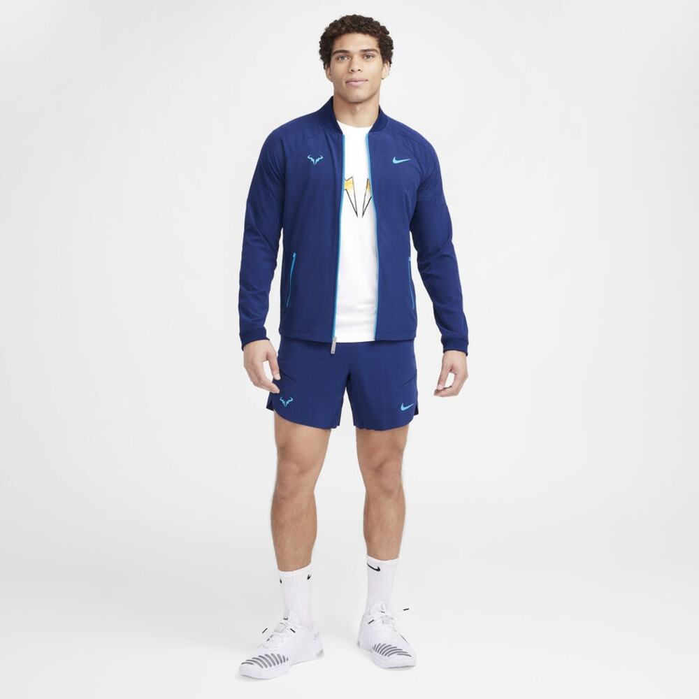 NWT Nike Dri-Fit Rafa Nadal Blue Tennis Jacket Mens Size Small (DV2885-492) - Picture 2 of 10